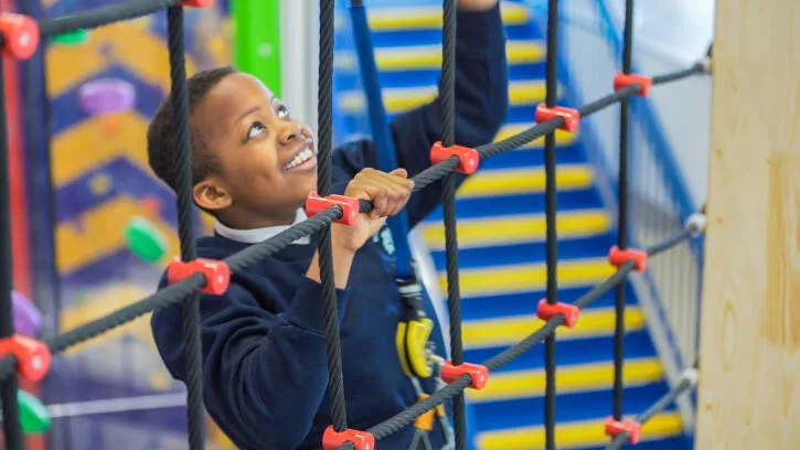 climbing adventure activity for schools