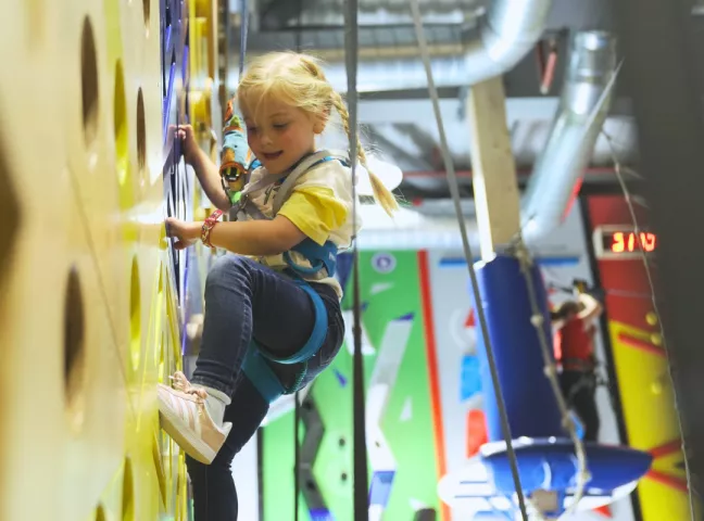 toddler climbing and soft play adventure